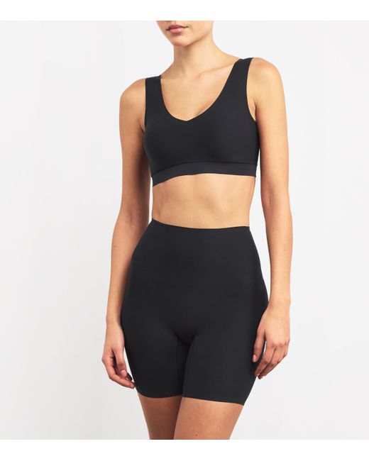 Chantelle Blue Softstretch Mid-Thigh Shorts