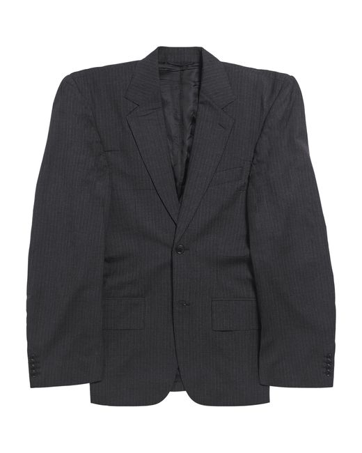 Balenciaga Black Cut-away Boxy Jacket