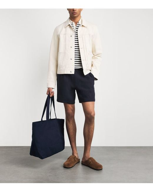 PAIGE Blue Elijah Shorts for men