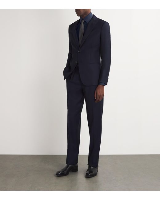 Brioni Blue Cotton Shirt for men