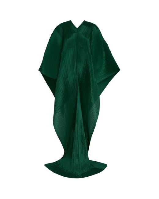 Pleats Please Issey Miyake Green Basics Madame-T Stole
