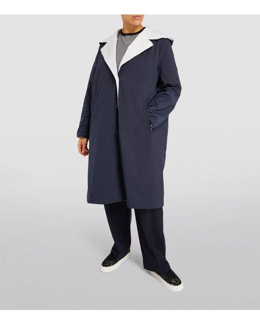 Marina Rinaldi Blue Reversible Water-repellent Coat
