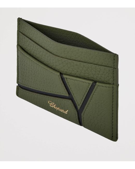 Chopard Green Small Leather Diamond Card Holder