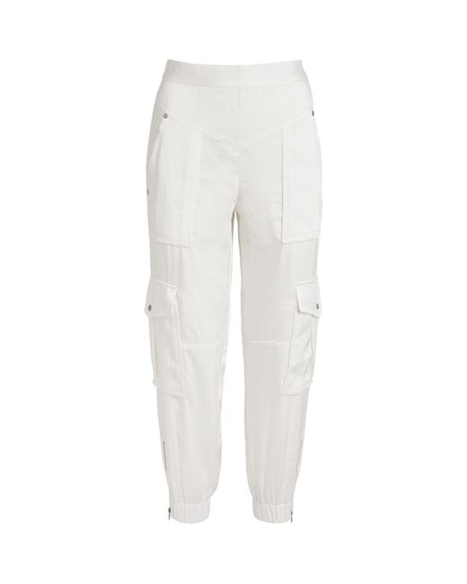 AllSaints Synthetic Cargo Astarte Trousers in White | Lyst Canada