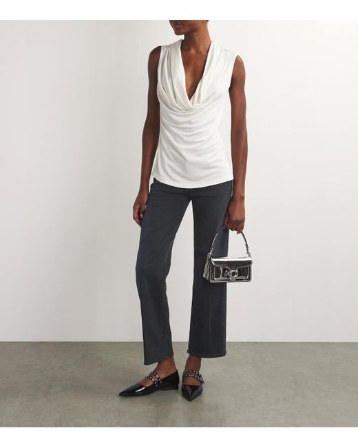 Mother Black The Mid Rise Rambler Zip Ankle Jeans