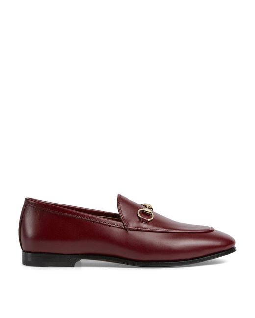 Gucci Red Leather Loafers,