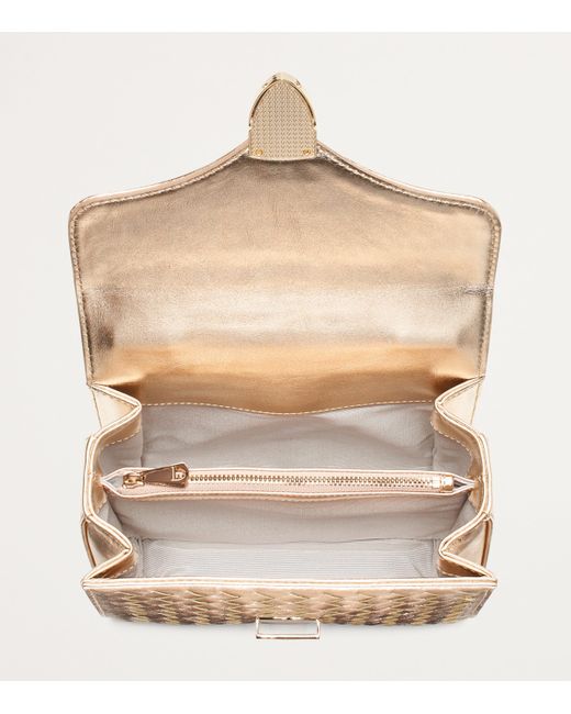 Aspinal Natural Midi Mayfair Top-Handle Bag