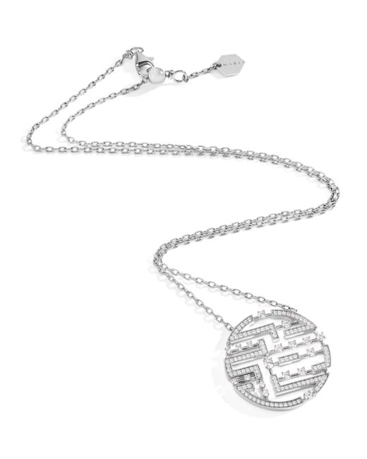 Marli New York White And Diamond Avenues Luxe Necklace