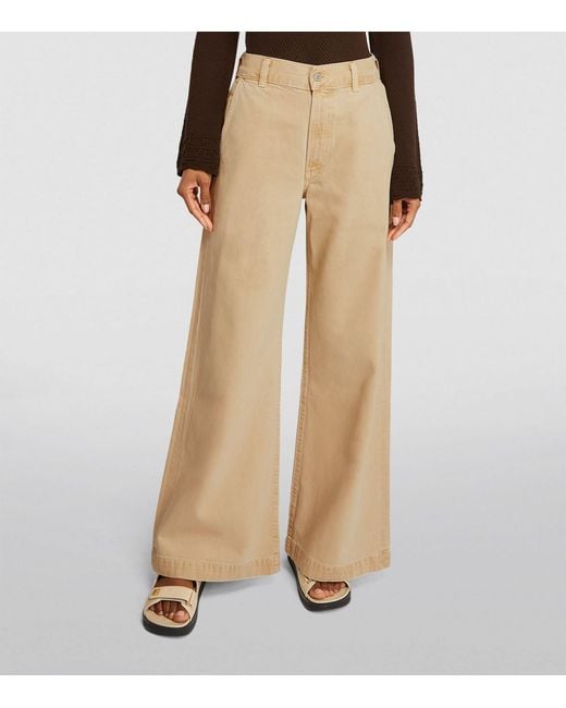 Citizens of Humanity Natural Beverly Wide-leg Trousers