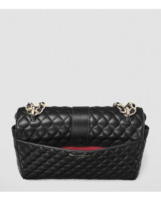 Aspinal Black Large Lottie Shoulder Bag