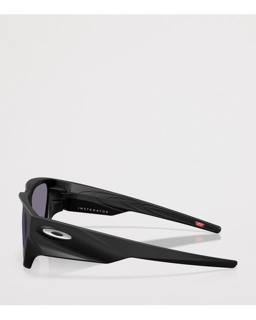 Oakley Black Instagator Rectangle Sunglasses for men