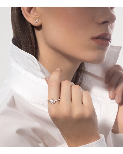 Messika White Joy And Diamond Stud Earrings
