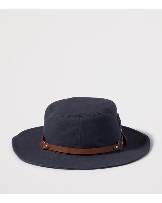 Miu Miu Blue Cotton Drill Hat