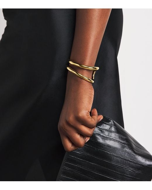 LIE STUDIO Metallic Plated Maggie Cuff Bracelet