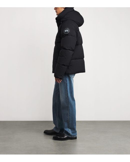 Canada Goose Black Down Packable Enduraluxe Crofton Puffer Jacket for men
