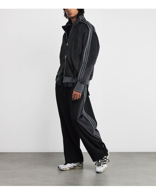 adidas Originals X Song For The Mute Velvet Track Jacket in Black