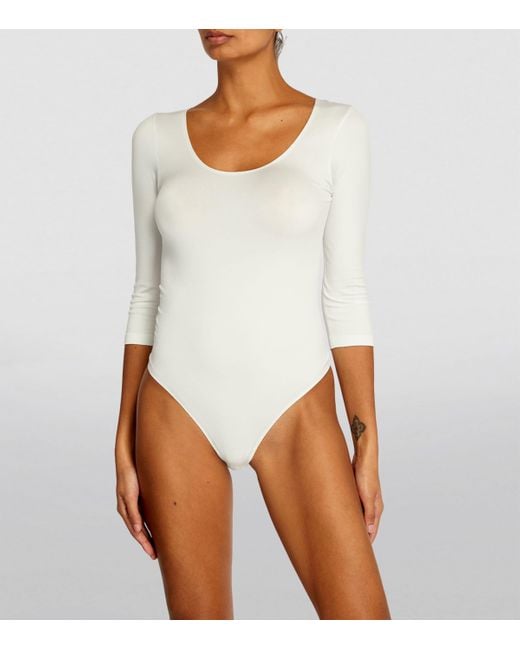 Falke White Stringbody Bodysuit