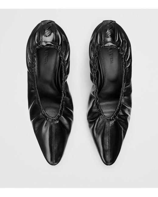Bottega Veneta Black Leather Sofia Pumps 60