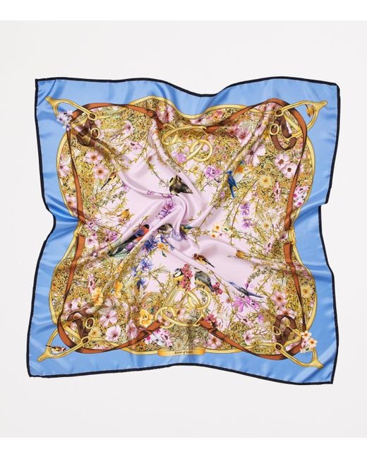 Aspinal Metallic Silk Edwardian Garden Scarf