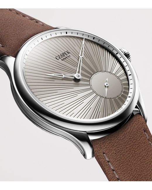 Czapek Gray Stainless Steel Promenade Watch for men