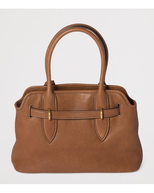Miu Miu Brown Nappa Leather Aventure Top-Handle Bag