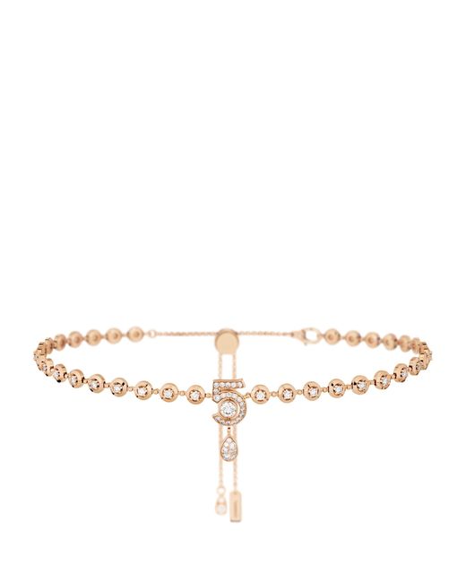 Chanel Metallic And Diamond Eternal N°5 Necklace