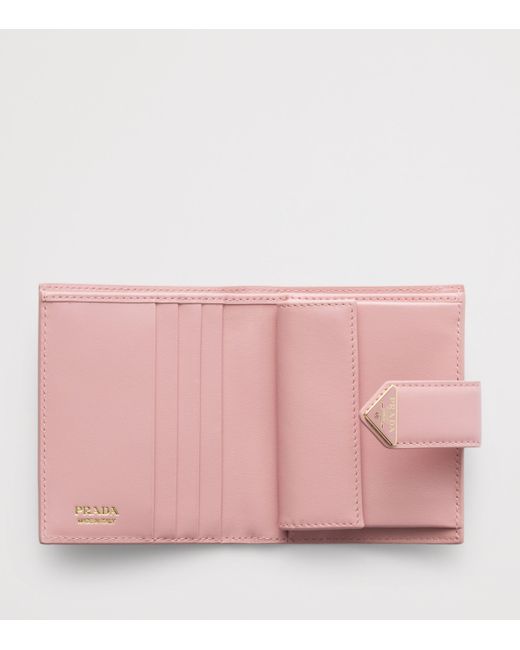 Prada Pink Small Leather Wallet