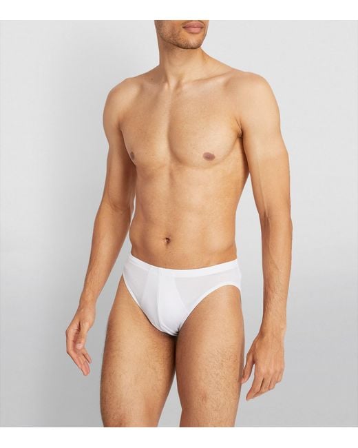 Zimmerli of Switzerland White Stretch-Modal Pureness Briefs for men
