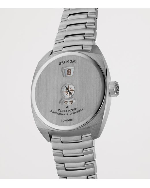 Bremont Gray Stainless Steel Terra Nova Jumping Hour Watch