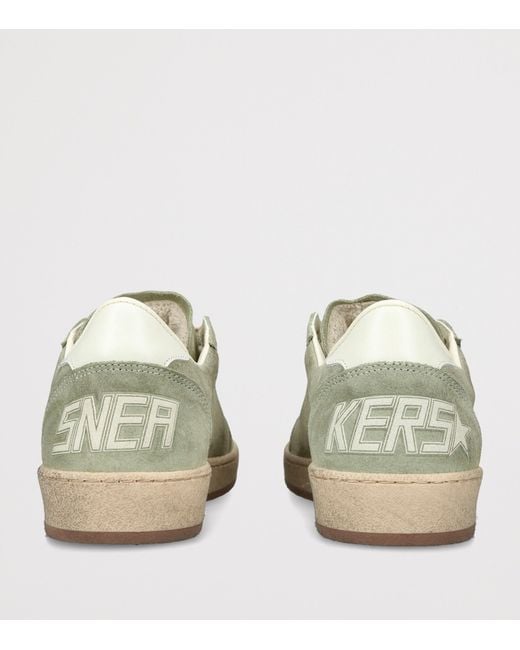 Golden Goose Deluxe Brand Green Suede Ball Star Sneakers