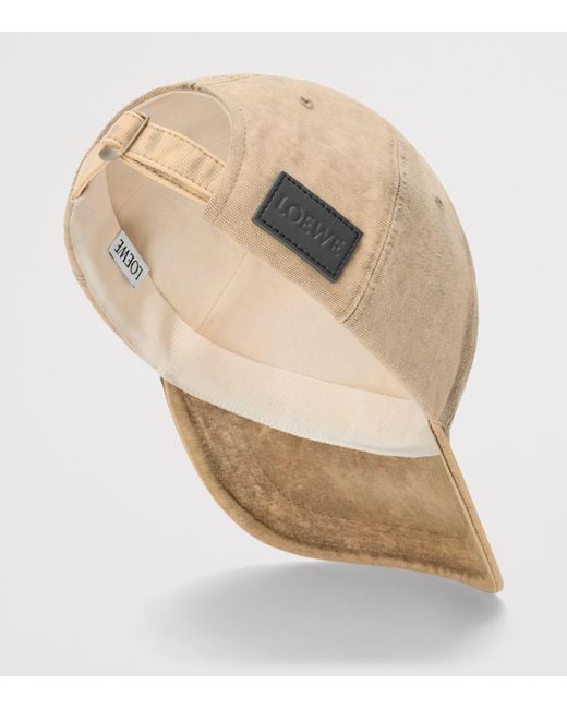 Loewe Natural Denim Logo Baseball Cap