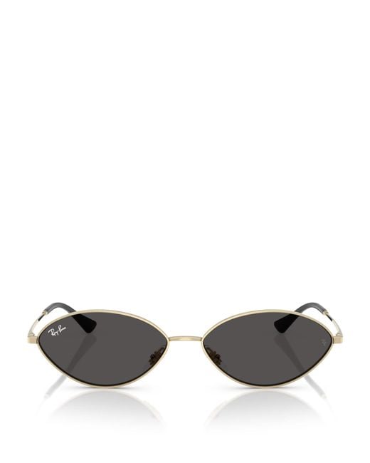 Ray-Ban Metallic Rb3757 Kai Bio-Based Oval Sunglasses