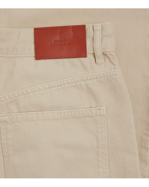 Studio Nicholson Natural Garment-dyed Jeans for men