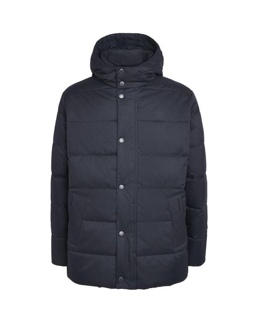 Barbour Blue Emble Puffer Jacket for men