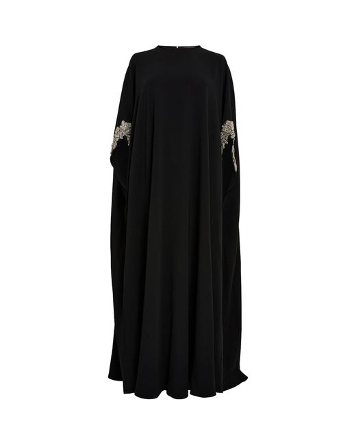 Marina Rinaldi Black Crystal-embellished Maxi Dress