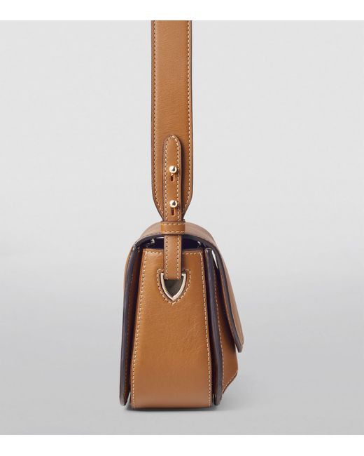 Aspinal Brown Leather Ella Cross-Body Bag