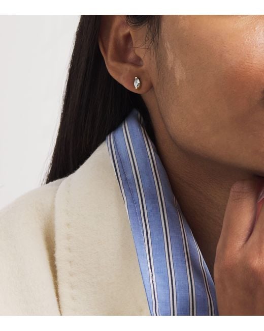 SHAY Metallic And Diamond Stud Earrings