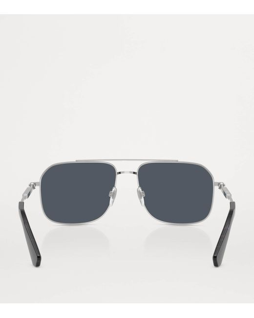 Burberry Gray Square Sunglasses for men