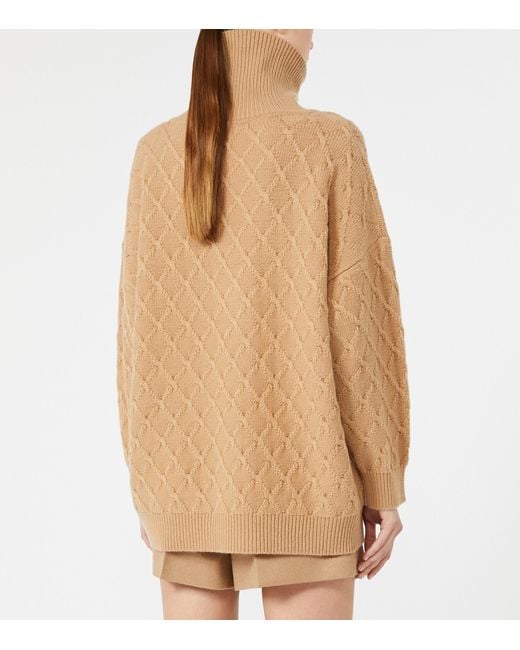 Max Mara Natural Wool-Cashmere Sweater