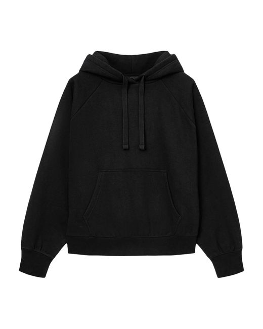 AllSaints Black Cotton-Blend Oversized Talon Underground Hoodie