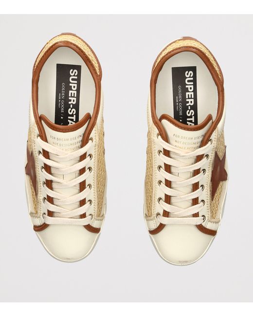Golden Goose Deluxe Brand Natural Leather Super Star Sneakers