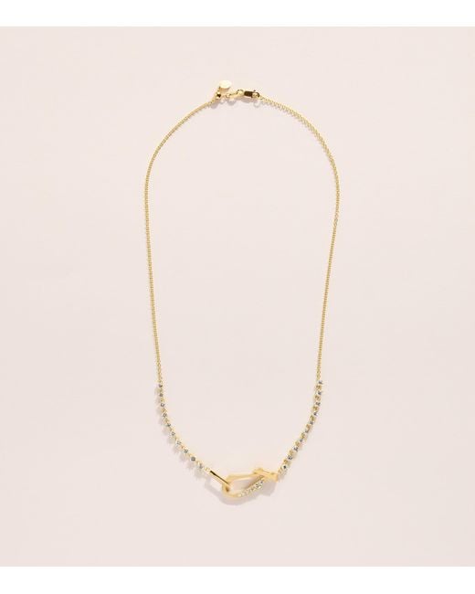 Jade Trau Natural And Diamond Line Lola Necklace
