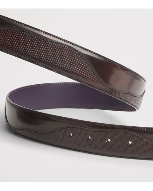 Elliot Rhodes Brown Leather Belafonte Belt for men