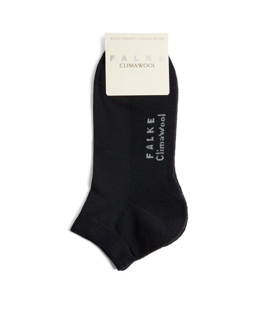 Falke Black Climawool Ankle Socks