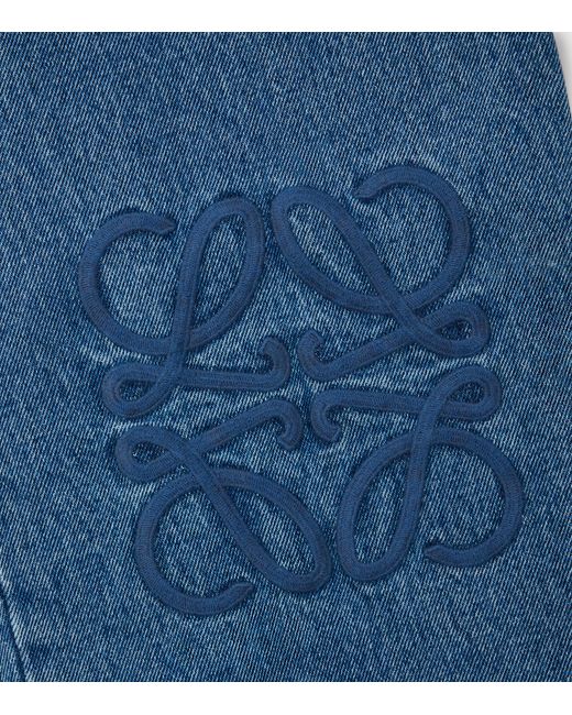 Loewe Blue Anagram Baggy Jeans for men