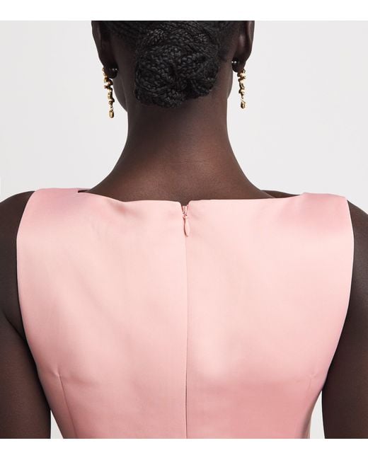 LEO LIN Pink Floral Appliqué Ali Mini Dress
