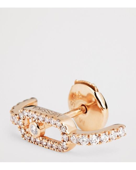 Messika Metallic And Diamond Move Uno Single Clip Earring