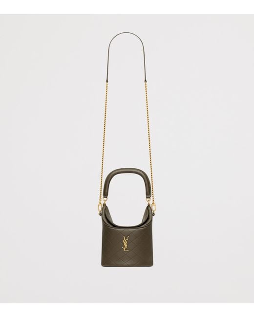 Saint Laurent Green Gaby Bucket Bag