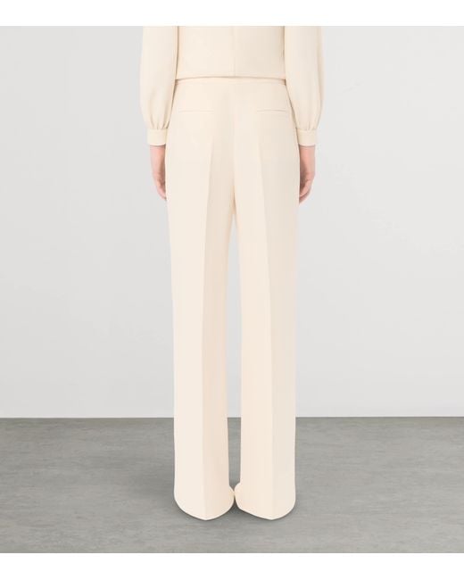 Valentino Natural Silk Tailored Trousers