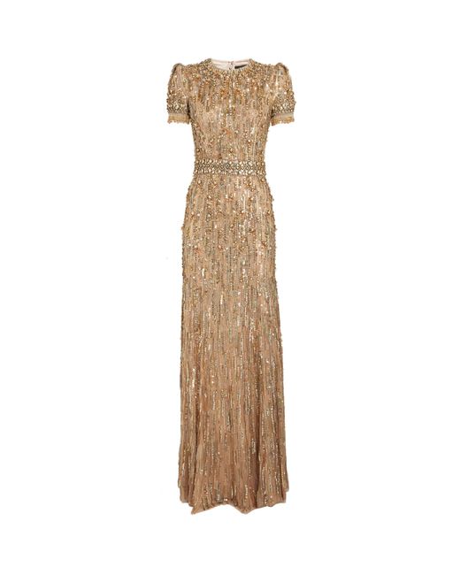 Jenny Packham Natural Beaded Roxy Gown